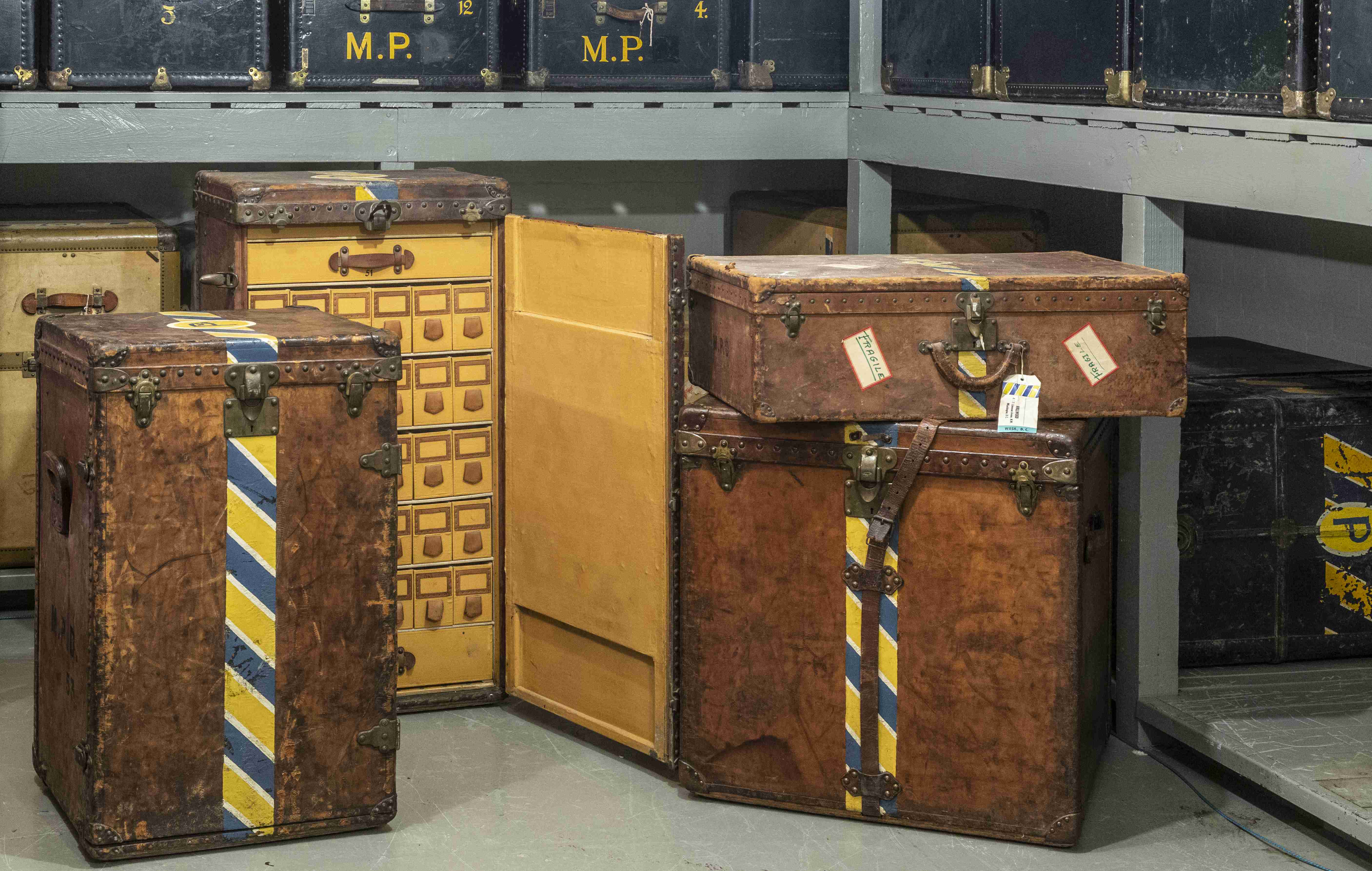 Louis Vuitton travel trunks