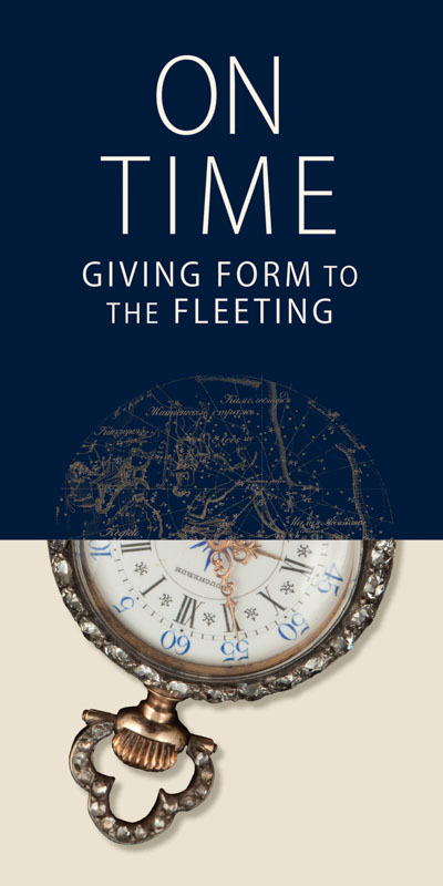 Exhibition branding for "On Time" exhibition