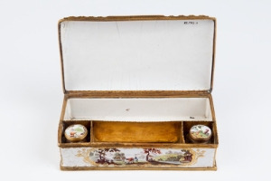 WRITING BOX WITH TWO INKWELLS