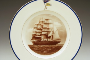 SEA CLOUD PLATE, ONE OF TWO