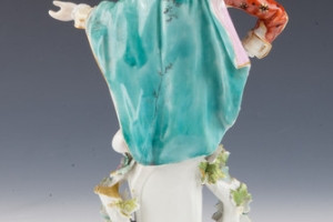 FIGURINE OF A RANELAGH DANCER (ONE OF TWO)