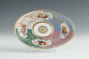 PLATE FROM SAUCE BOAT, ONE OF TWO