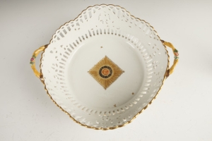 BASKET FROM THE DESSERT SERVICE OF THE ORDER OF ST. GEORGE, ONE OF 11