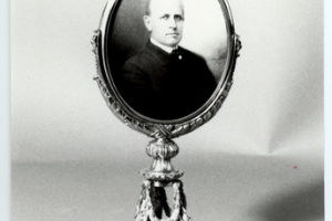 FRAME WITH MINIATURE OF C.W. POST