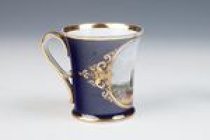 CUP WITH VIEW OF THE CHURCH OF ST. BASIL, MOSCOW
