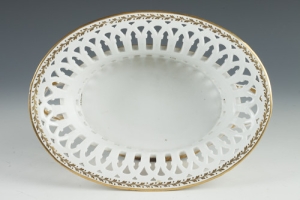 OVAL BASKET DISH FROM THE DOWRY SERVICE FOR GRAND DUCHESS MARIA PAVLOVNA