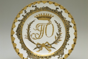PLATE FROM THE ORLOV SERVICE, ONE OF TWO