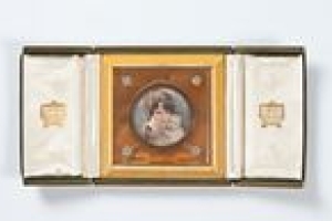 FRAME WITH MINIATURE OF MARJORIE MERRIWEATHER POST AND HER DAUGHTER, NEDENIA HUTTON