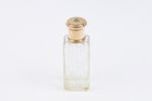GLASS BOTTLE FROM A DRESSING TABLE SET