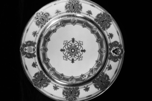 PLATE, ONE OF TWO