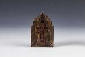 WOODEN CROSS AND TRIPTYCH KIOT