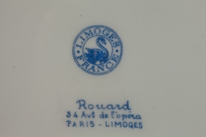PLATE, ONE OF SIX