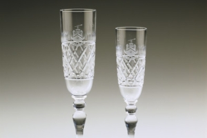 CHAMPAGNE GLASS, ONE OF 12