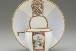 SAUCER FROM A TEA SERVICE, ONE OF SIX