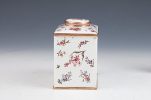 TEA CADDY FROM A TEA CASKET (ONE OF TWO)