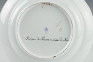 PLATE FROM THE CABINET SERVICE, ONE OF FOUR