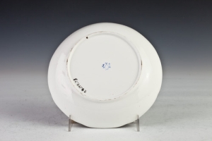 ROUND DISH FROM THE MORGAN SERVICE, ONE OF FOUR
