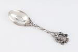 DESSERT SPOON FROM THE YUSUPOV BYZANTINE SERVICE, ONE OF TWELVE