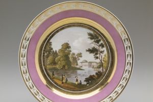 PLATE WITH VIEW OF THE TAURIDE PALACE