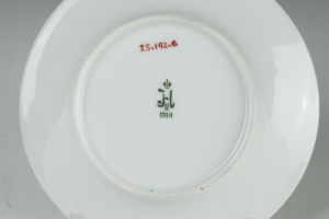 SAUCER FROM A TEA SET, ONE OF 10