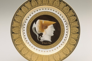 PLATE WITH CAMEO PROFILE OF PALLAS FROM THE SERVICE À MARLY D'OR
