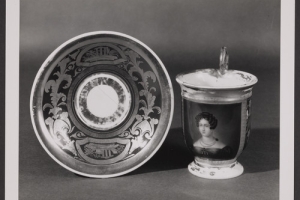 CUP WITH PORTRAIT OF GRAND DUCHESS ELENA PAVLOVNA