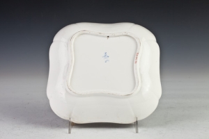 SQUARE DISH FROM THE MORGAN SERVICE, ONE OF FOUR