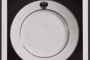 PLATE, ONE OF TWO