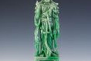 FIGURINE OF GUANYIN, BODHISATTVA OF MERCY (ONE OF TWO)