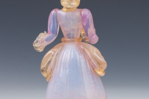 STATUETTE OF WOMAN, ONE OF TWO