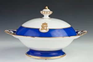 COVERED VEGETABLE DISH FROM A SERVICE WITH MONOGRAMS OF GRAND DUKE SERGE AND ELIZABETH