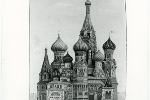 BOX WITH SCENE OF ST. BASIL'S IN RED SQUARE, MOSCOW