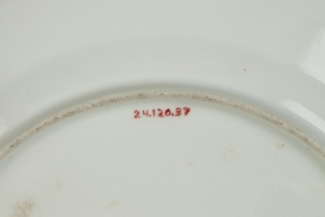 PLATE FROM A DESSERT SERVICE, ONE OF 44