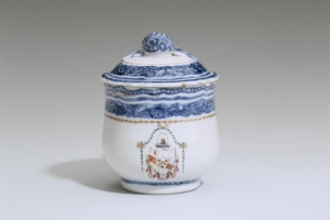 POTTED CREAM WITH COVER FROM THE DALLING WITH FOSTER IN PRETENCE ARMORIAL SERVICE