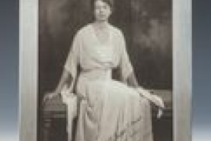 FRAME WITH PHOTOGRAPH OF ELEANOR ROOSEVELT