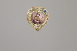 HEART-SHAPED BOX WITH DUTCH SCENES