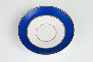 SAUCER FROM A DINNER SERVICE, ONE OF 10