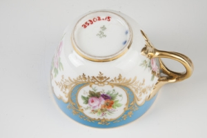 CUP FROM A TEA SERVICE, ONE OF SIX