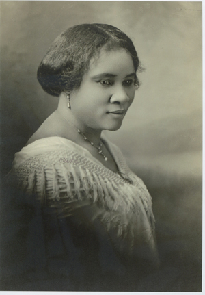 Portrait of Madam C.J. Walker. Photo courtesy of the Madam Walker Family Archives